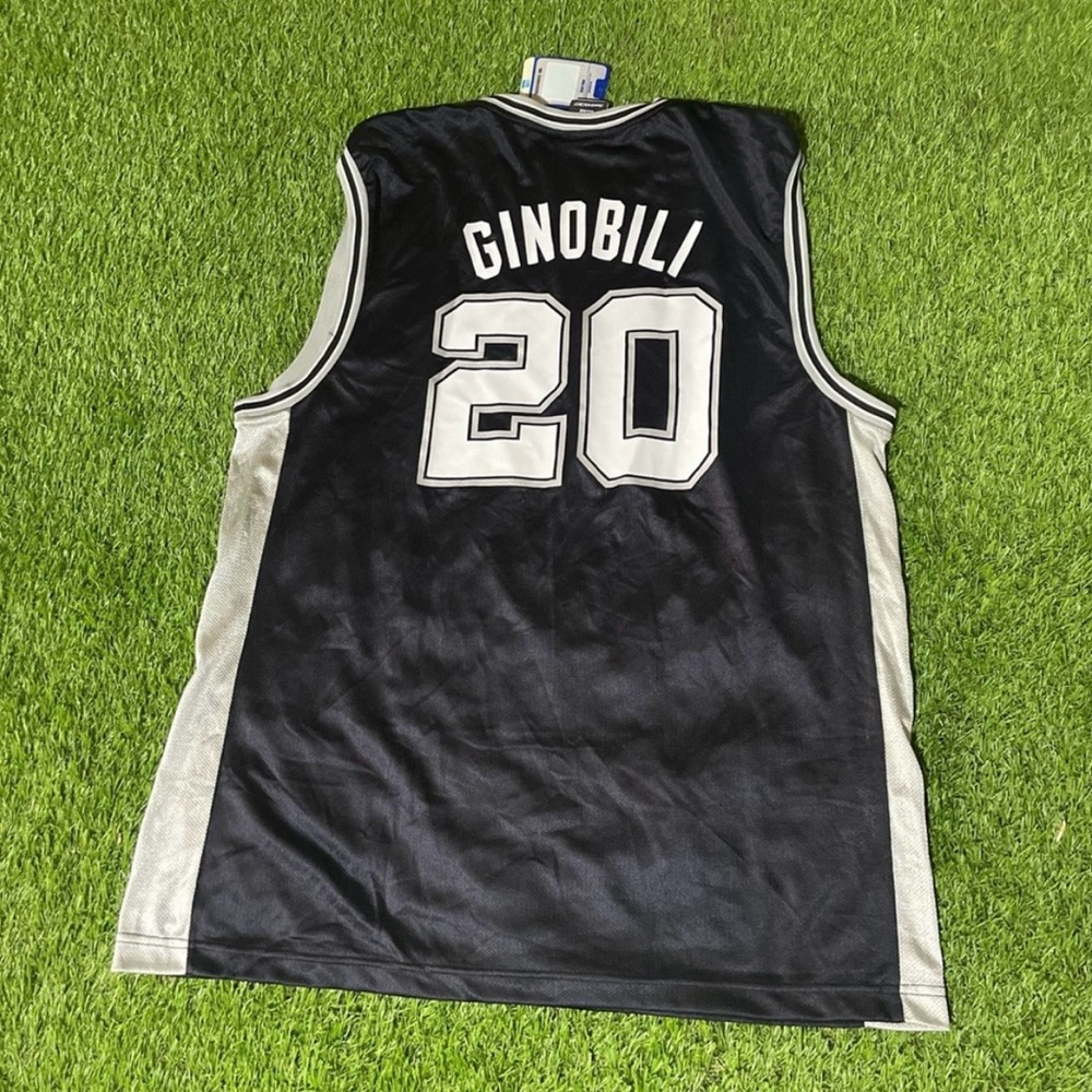 💥 Vintage Reebok San Antonio Spurs Manu Ginobili Jersey - Picture 3 of 7